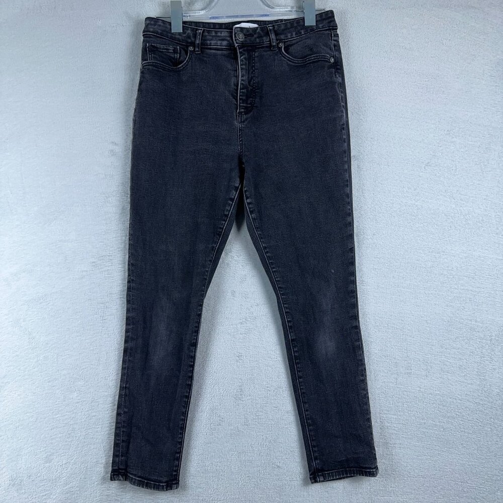 Made and Loved Loft Jeans The Curvy Skinny Stretch Womens Black Size 30/10